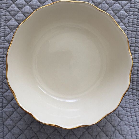 Lenox Candy Dish Rose Blossom Ivory with Gold Trim (1980's) - Picture 4 of 9